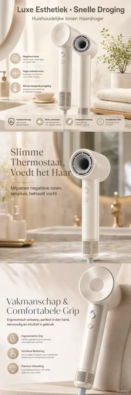 High-speed ionic home hair dryer