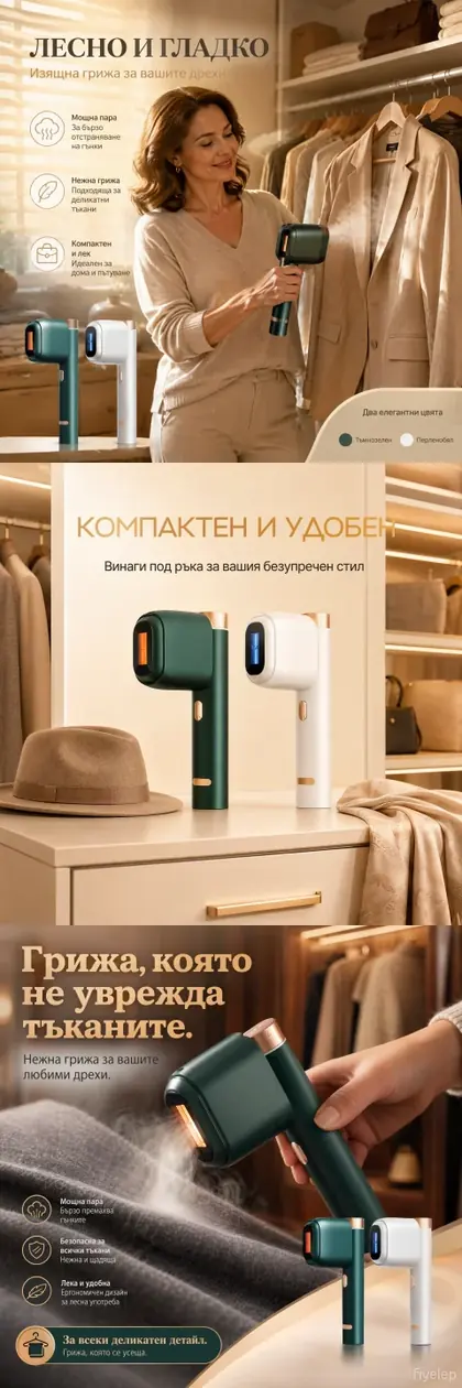 Mini handheld garment steamer